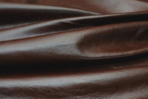 Dark Brown Leather Upholstery Fabric, Real Leather Material By The Yard